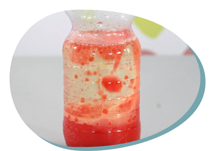 Lava bubbles in a bottle